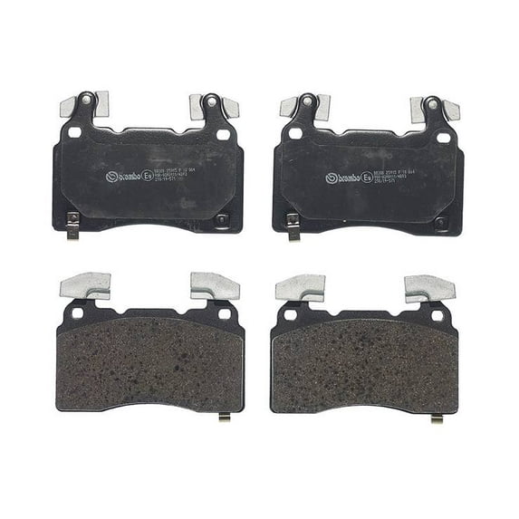 Brembo OE Part Number P10064 Low-Met Front Brake Pads for Chevrolet Camaro, Corvette, and Tesla Model S