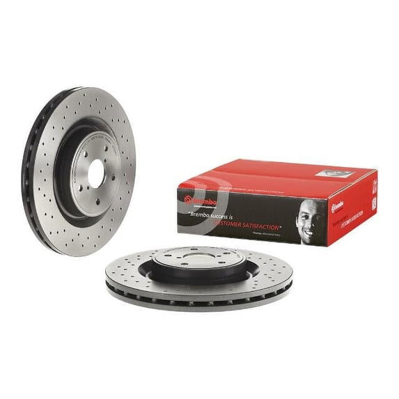 Brembo OE UV Coated Front Rotor for 2018-2021 Subaru WRX STI * Part 09.C828.11