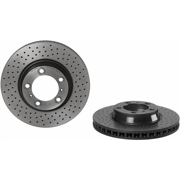 Brembo OE Part Number 09.C877.11 Front UV Coated Rotor for Porsche 911 and 718 Boxster