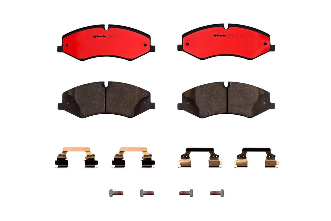 Brembo Front Ceramic Slotted Brake Pad Set for Land Rover LR4 Range ...