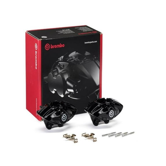 Brembo OE 16-21 BMW M2/17-18 M3/17-20 M4/14-16 M235i Hydraulic Rear X-Style Brake Calipers - Black