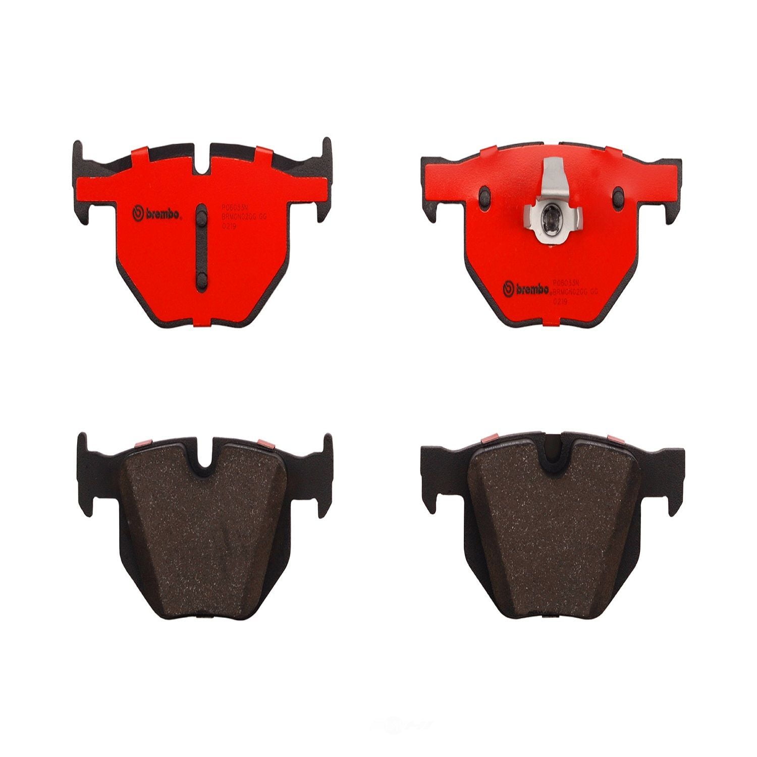 Brembo 2004 Dodge Ram 1500 Front Premium NAO Ceramic OE Equivalent Pad