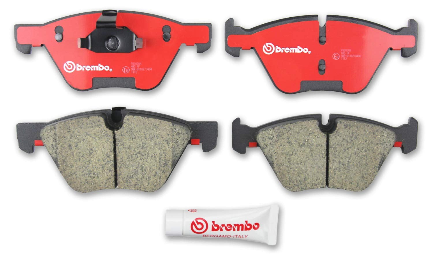 Brembo P06036N NAO BRAKE PADS Fits select: 2007 BMW 328 I, 2006 BMW 325 I AUTOMATIC
