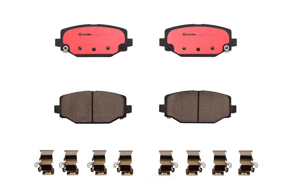Brembo P11032N NAO BRAKE PADS Fits select: 2013-2016 CHRYSLER TOWN & COUNTRY TOURING, 2014 DODGE GRAND CARAVAN CREW
