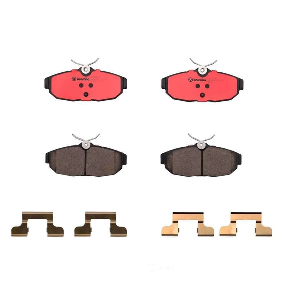 Brembo P24122N NAO BRAKE PADS Fits select: 2005-2010 FORD MUSTANG, 2011 FORD MUSTANG SHELBY GT500