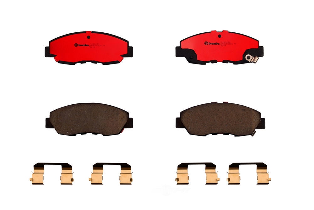 Brembo P28042N; Brake Pad; NAO; FMSI Number D465-7573; Ceramic; Set Of 4; With Hardware