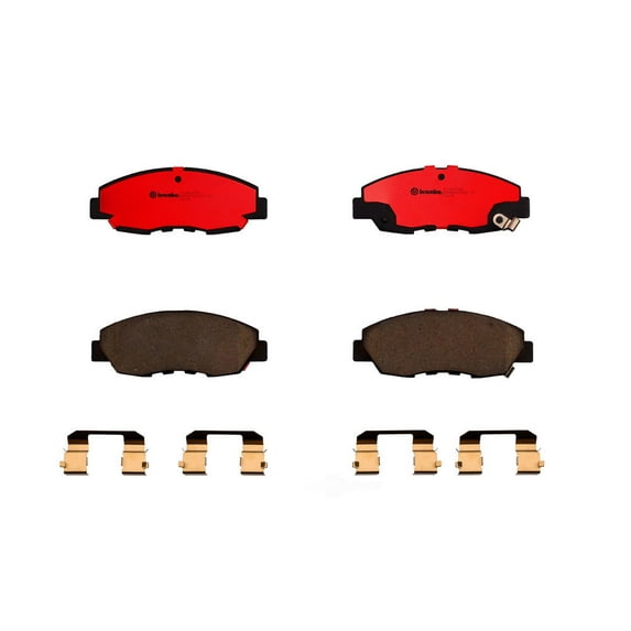 Brembo P28042N; Brake Pad; NAO; FMSI Number D465-7573; Ceramic; Set Of 4; With Hardware