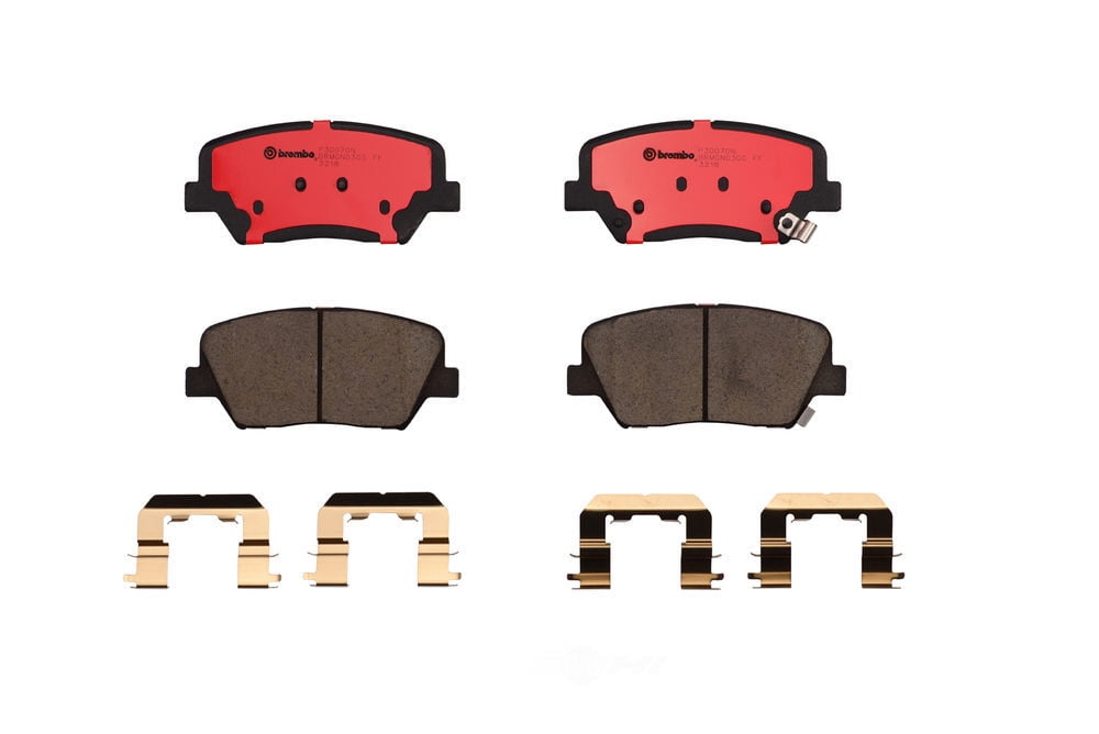 Brembo P30070N Premium NAO Ceramic OE Equivalent Pad