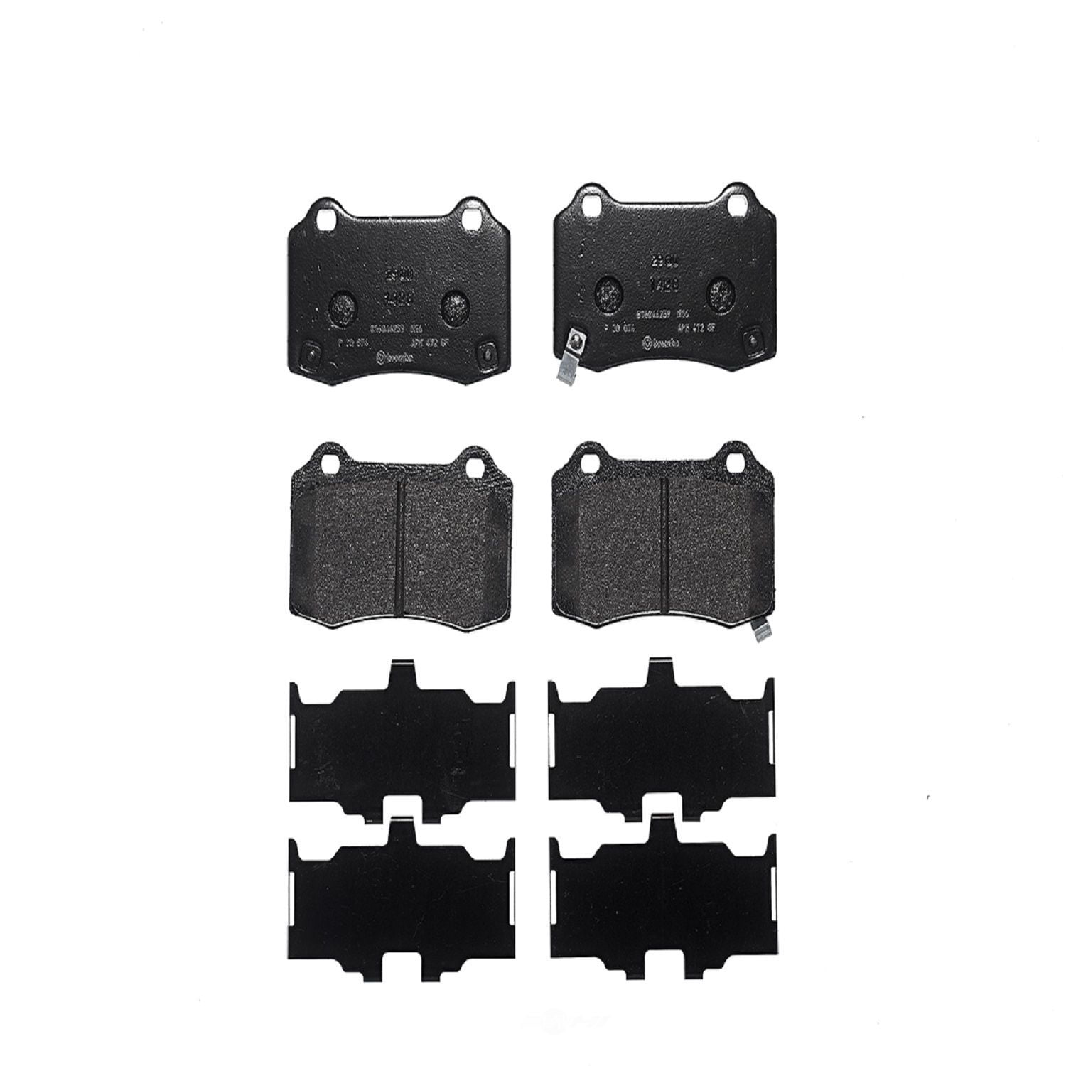 Brembo P30074 Premium Low-Met OE Equivalent Pad