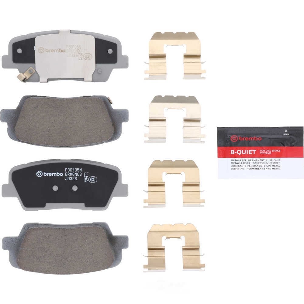 Brembo P30105N PRIME Ceramic Brake Pad Set