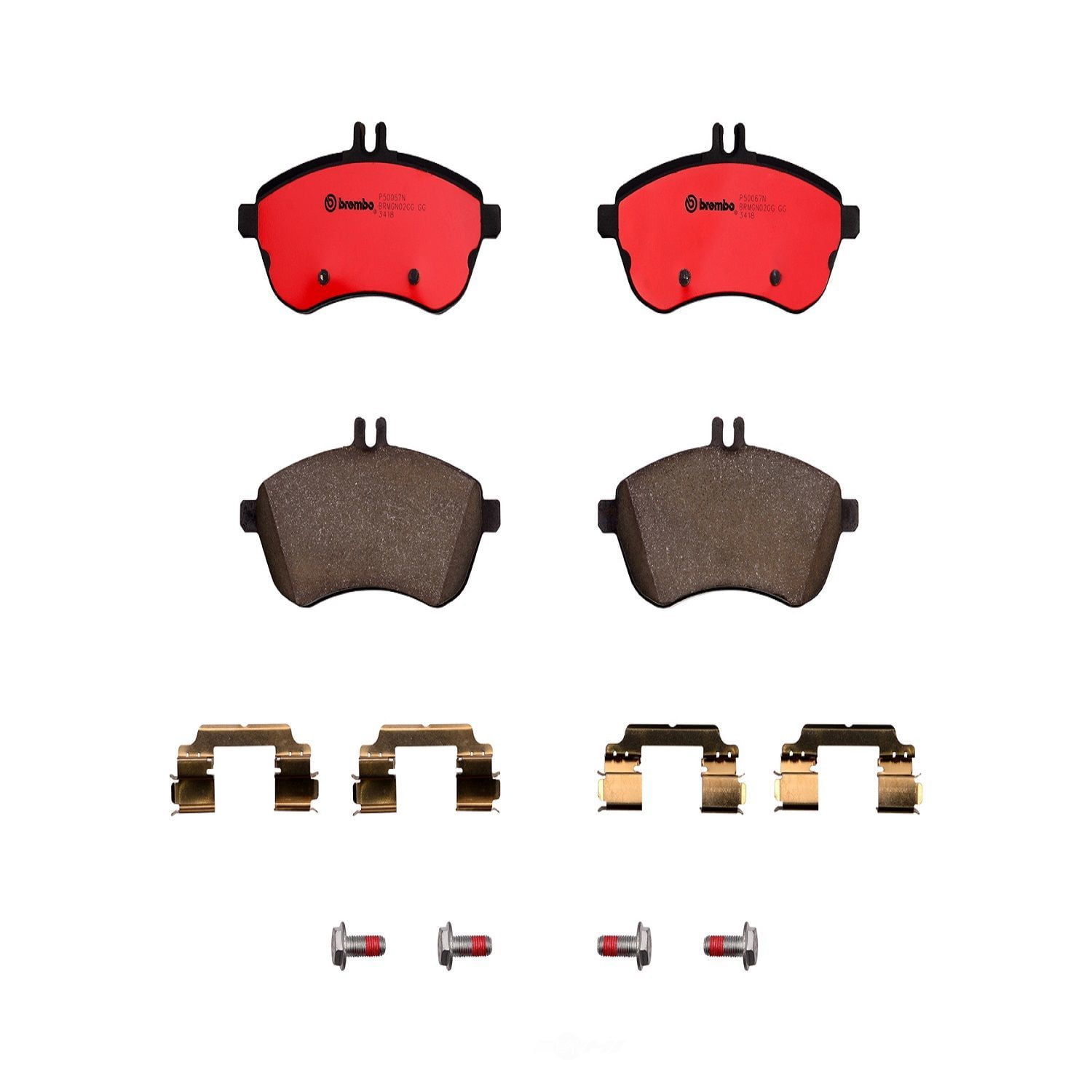 Brembo P50067N NAO BRAKE PADS Fits select: 2013-2014 MERCEDES-BENZ C 250, 2008-2011 MERCEDES-BENZ C 300
