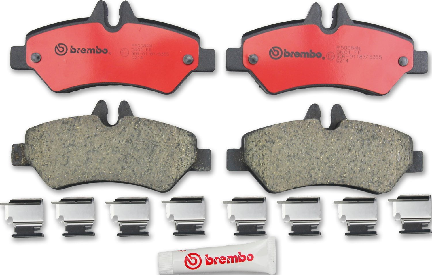 Brembo P50084N Premium NAO Ceramic OE Equivalent Pad