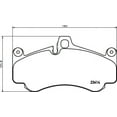 thumbnail image 1 of Brembo OE P65032N Front Premium NAO Ceramic Brake Pads for Porsche 911, Boxster, and Carrera GT, 1 of 1