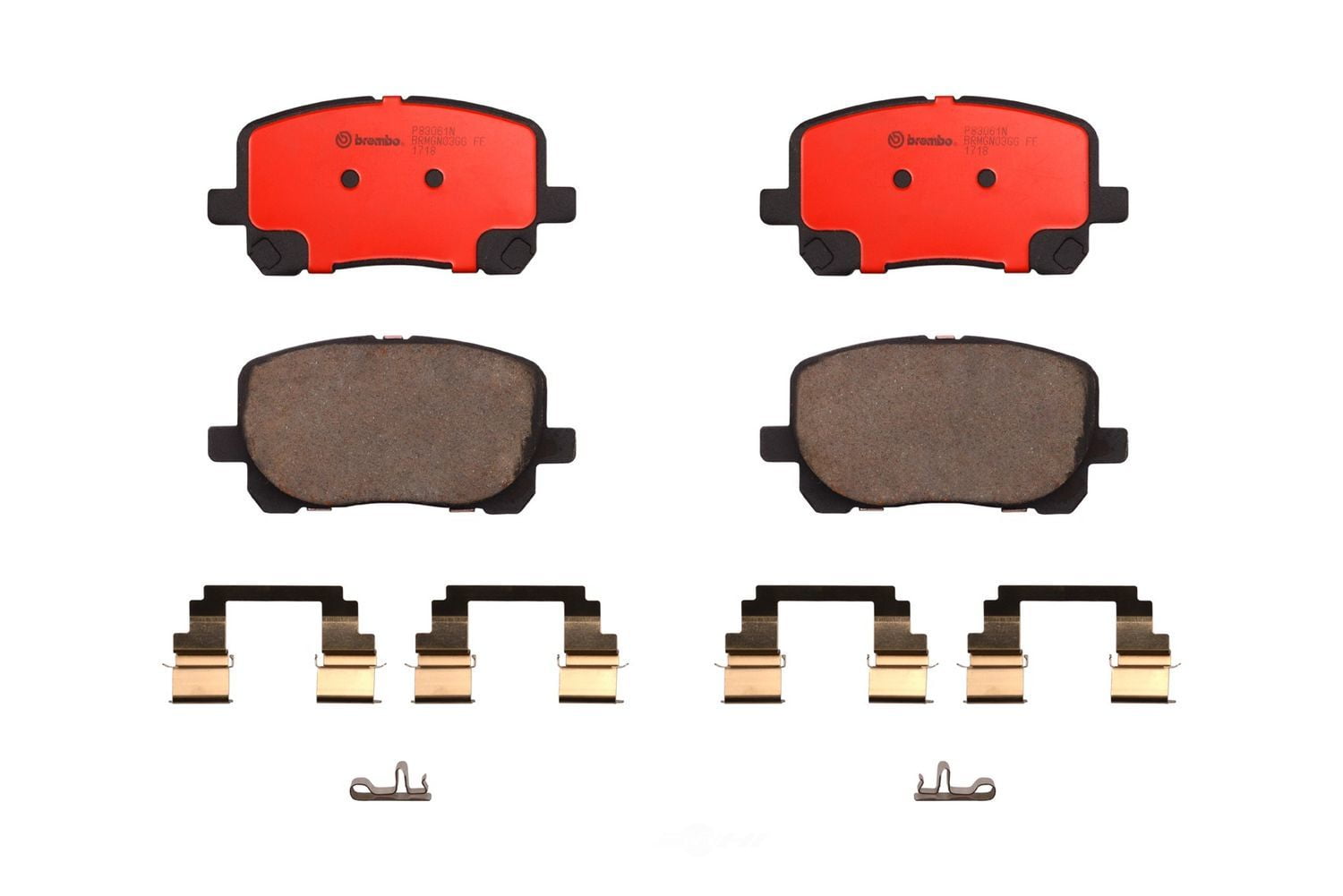 Brembo P83061N NAO BRAKE PADS Fits select: 2006 TOYOTA COROLLA CE/LE, 2007-2008 TOYOTA COROLLA CE/LE/S