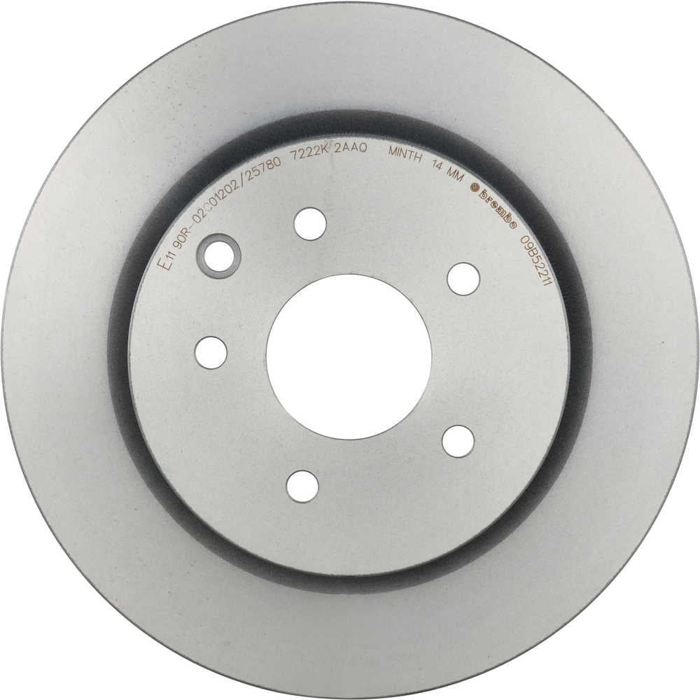Brembo Rear Left or Right 308mm UV Coated Disc Brake Rotor for Infiniti Nissan Fits select: 2009-2013 INFINITI G37, 2005-2008 INFINITI G35