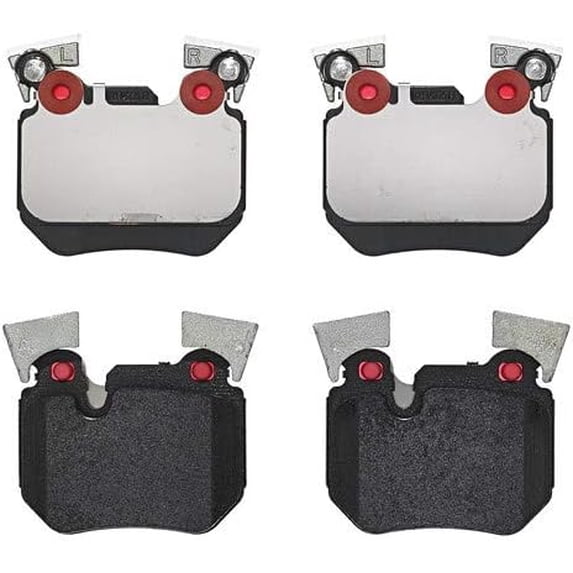 Brembo Rear Low-Met Brake Pad Set with Counterweights for BMW E82 E88 135i 08-13
