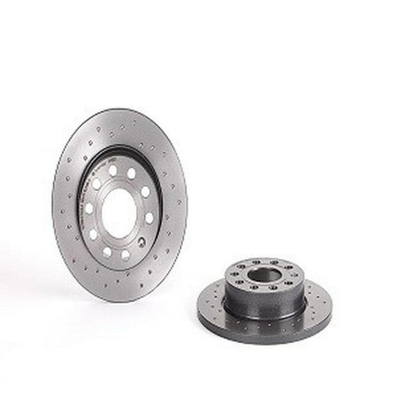 Brembo OE UV Coated Rear Brake Rotor for 2006-2010 Volkswagen Jetta and Audi A3