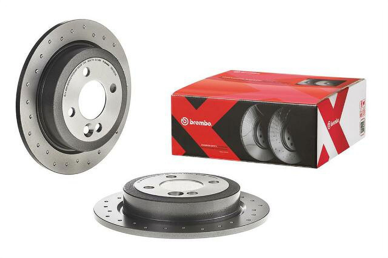 Brembo Xtra Rear Dimpled Brake Disc Rotor for Mini Cooper R50 Base R53