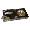 Bremen Black Lacquer Folding Cigar Ashtray with Cutter and Punch