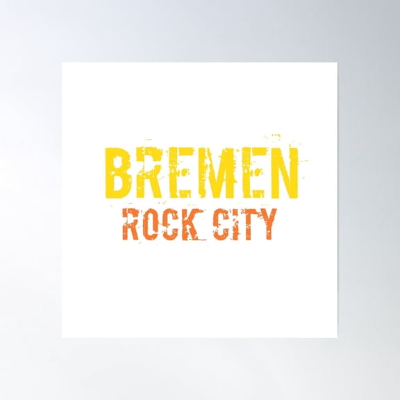 Bremen Design Poster Wall Art, Modern Wall Decor, 16x16 UNFRAMED