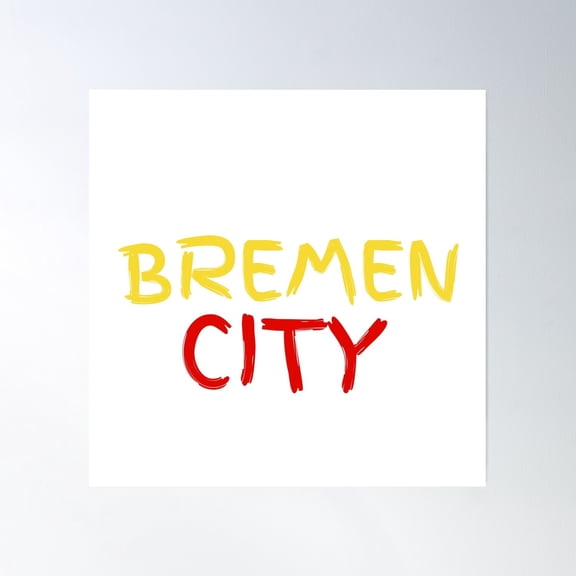 Bremen Design Poster Wall Art, Modern Wall Decor, 30x30 UNFRAMED