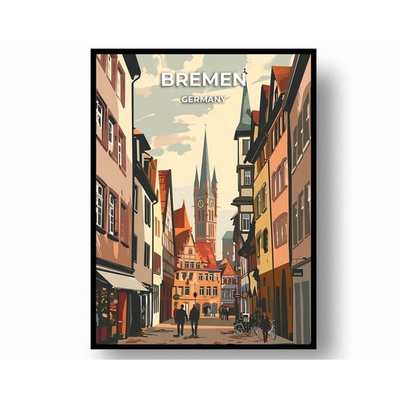 Bremen Travel Modern Wall Art