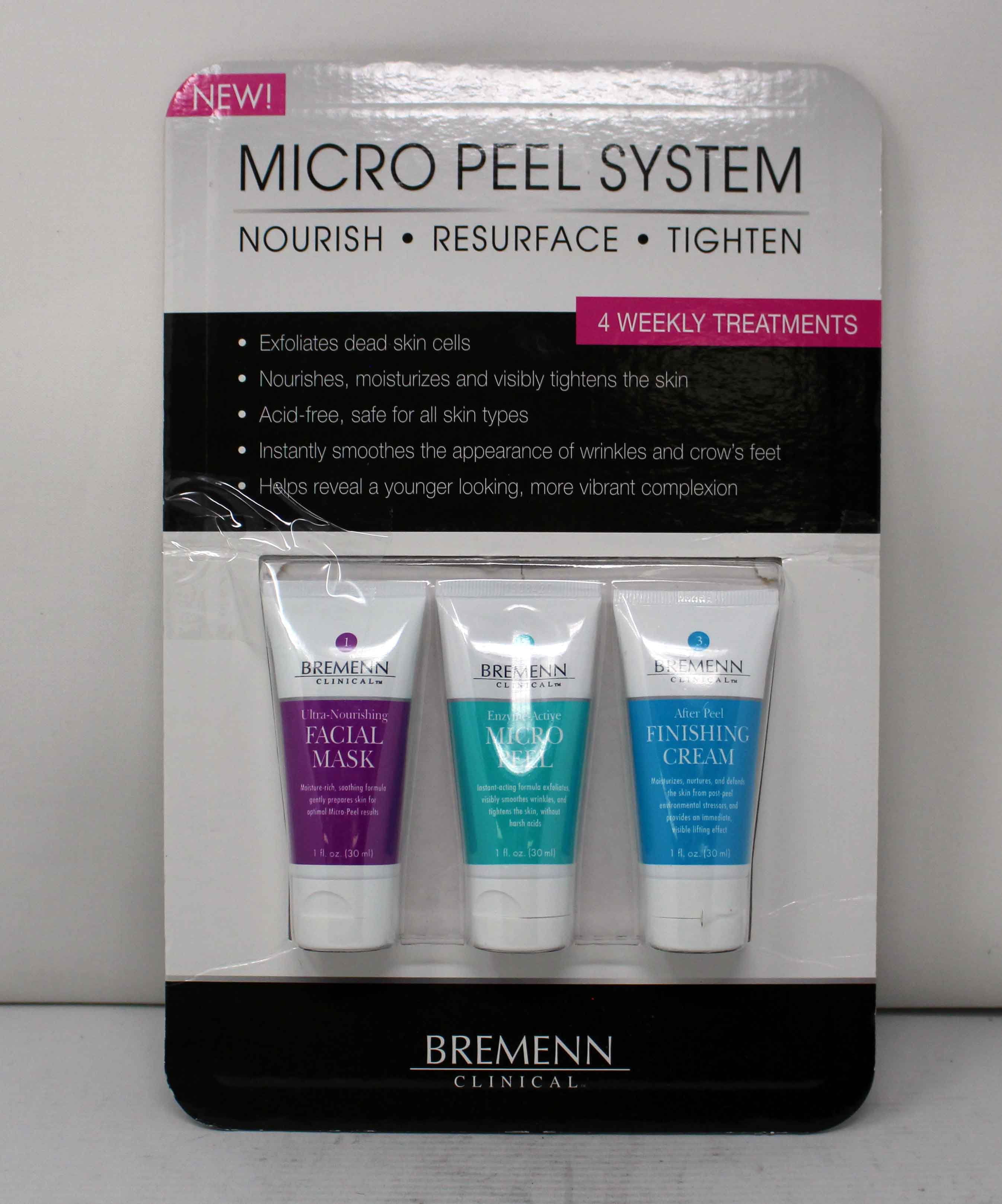 Bremenn Clinical Micro Peel System Facial Mask, Mico Peel & Finishing