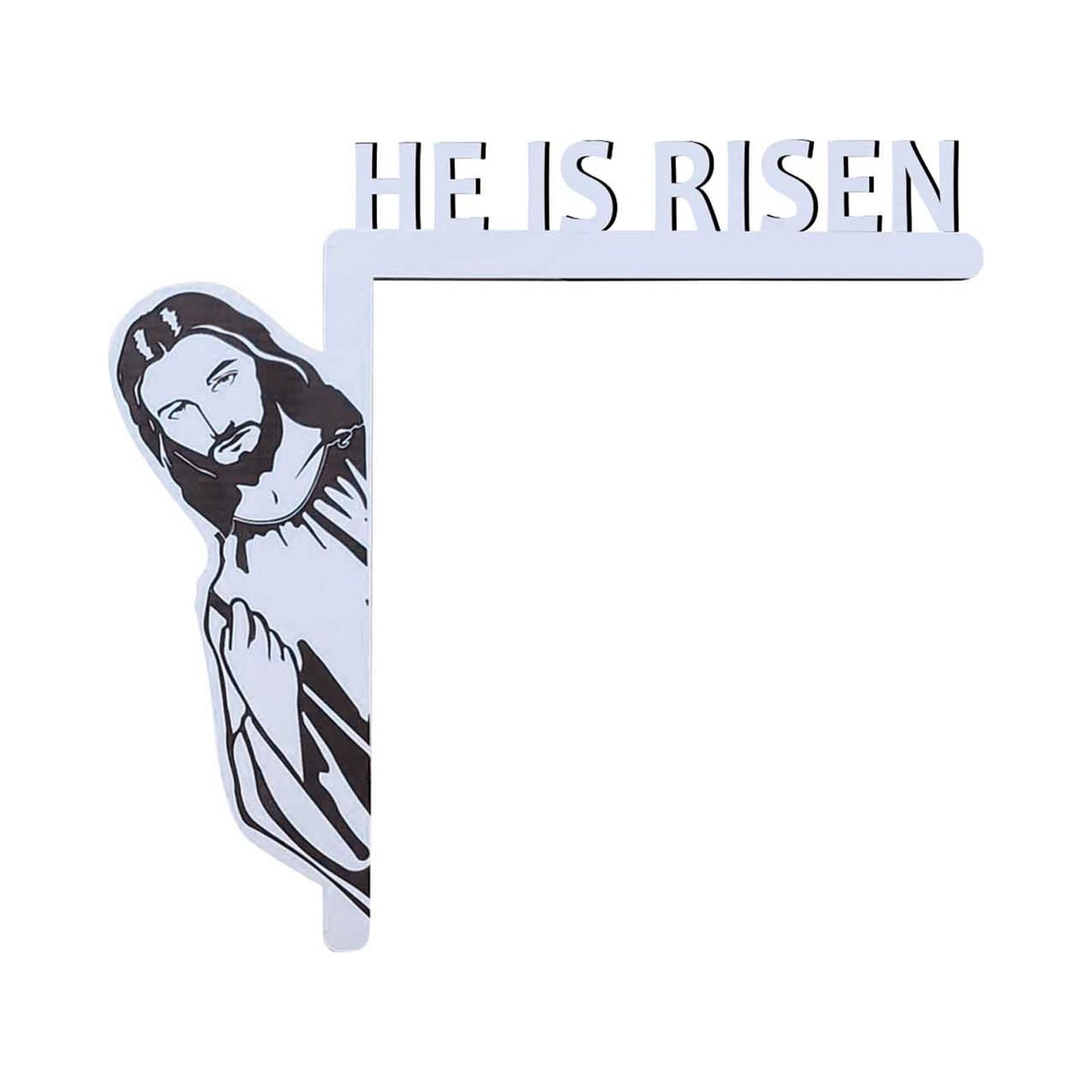 Brenberke Easter Door Corner Decor Wooden Door Corner Door Frame Decor