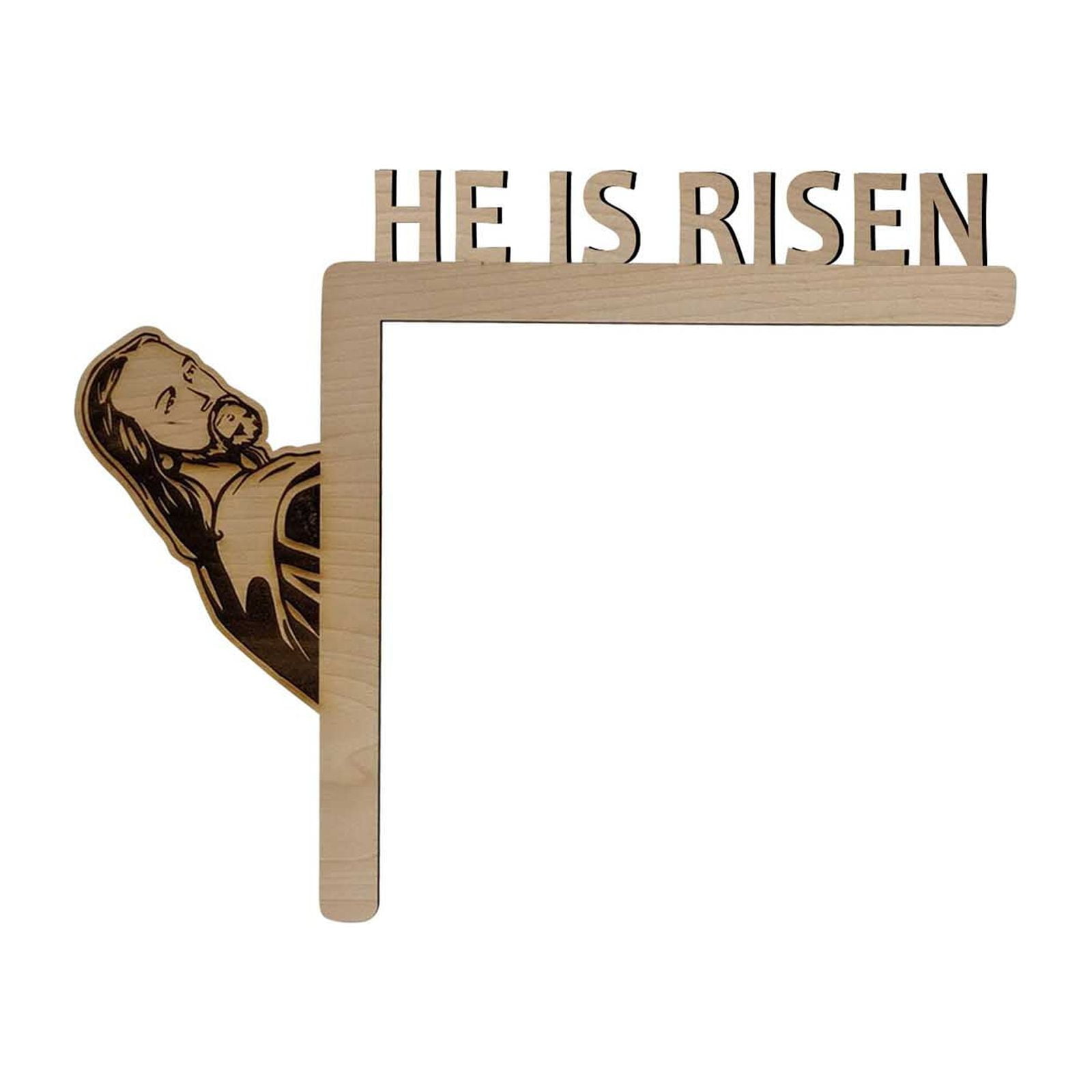 Brenberke Easter Door Corner Decor Wooden Door Corner Door Frame Decor