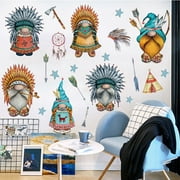 Brenberke Indian Dwarf Wallpaper Children's Room Bedroom Bedhead Background Decoration Sticker Self Adhesive