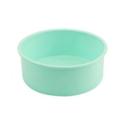 Brenberke Nonstick Silicone Cake Mould for Layer Cakes | Round Cake Pans for Chocolate Rainbow Cake | Available in 8 and 10 Inches