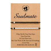 Brenberke Pinky Promise Matching Bracelet For Couples Soulmate Man Distance Relationship Gifts For Women Men Him Her Cute Couple Gifts Couples Bracelets
