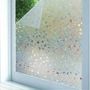 Brenberke Privacy Window Film, Frosted Window Stickers For Living Room Without Adhesive