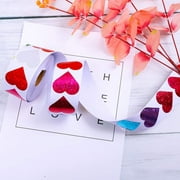 Brenberke Stickers Accessories Valentine's Valentine's Day Stickers Decorative 500 Pieces Love Heart Decorations Glitter Wall Sticker Valentines Gifts