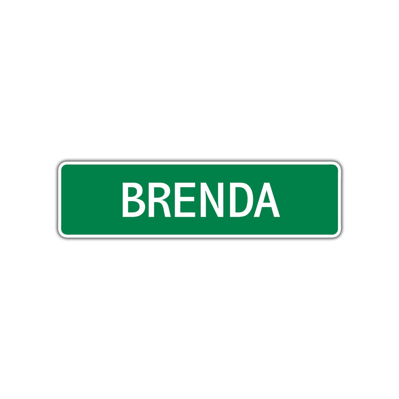 Brenda Girls Children Name Letter Printed Plaque Decoration Novelty ...