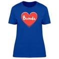 thumbnail image 1 of Brenda On Red Heart T-Shirt Women -Image by Shutterstock, Female Medium, 1 of 2
