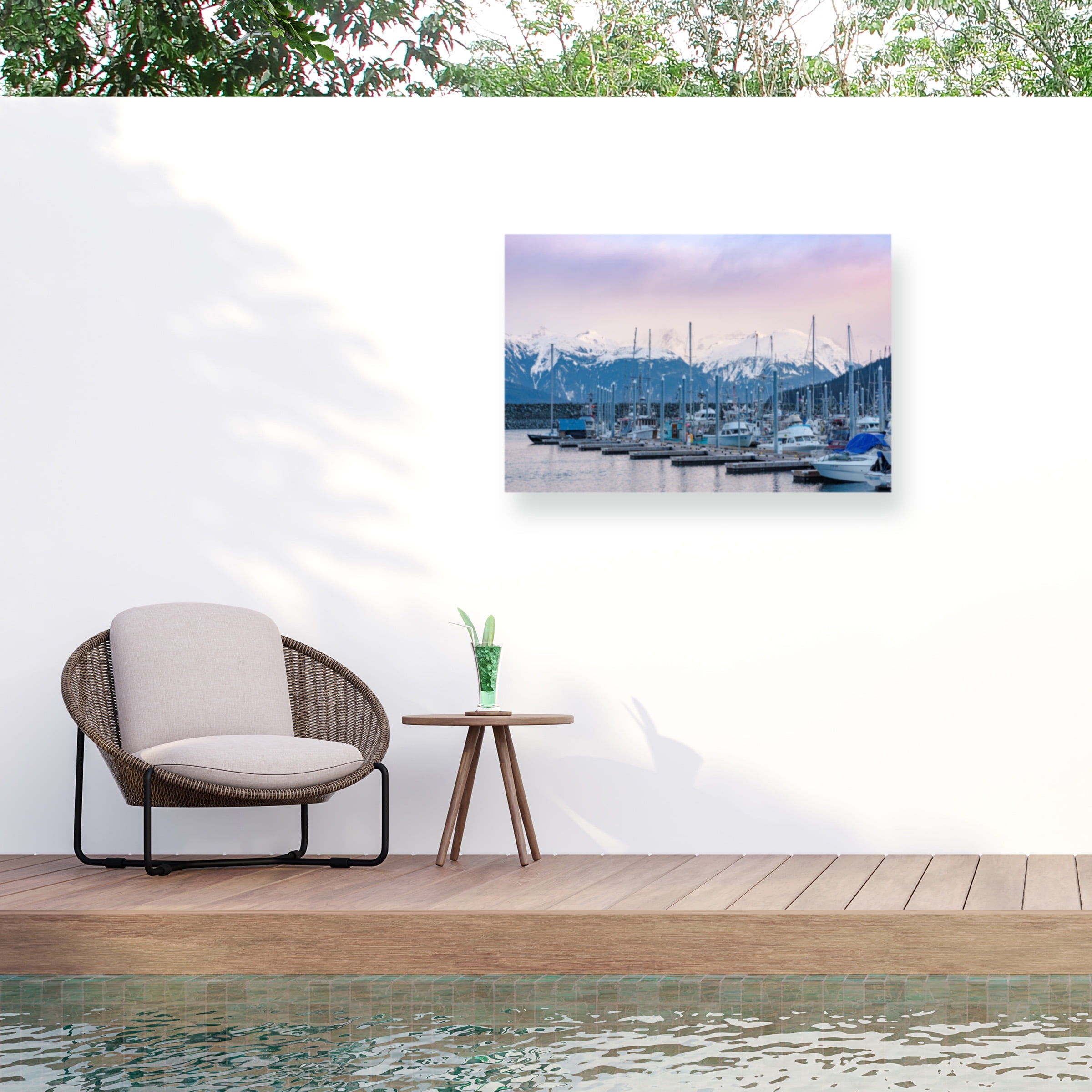 Brenda Petrella Photography LLC 'Harbor In Haines' Outdoor Canvas 12x19