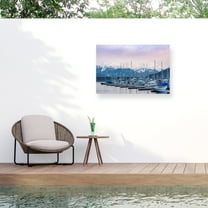 Brenda Petrella Photography LLC 'Harbor In Haines' Outdoor Canvas 30x47