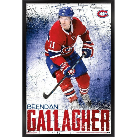Brendan Gallagher Montreal Canadiens 35.75'' x 24.25'' Framed Player Poster