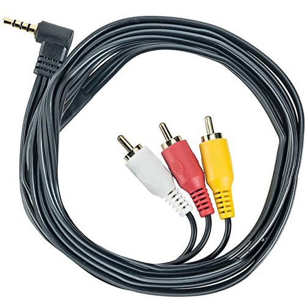 Brendaz AV Stereo Video Cable Mini (3.5mm) Angled Male to 3 RCA Male