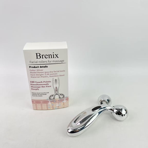 Brenix Facial rollers for massage,Face Roller Set, Facial Tool for Face Sculpting, Metal Skin Care, Massager for Women