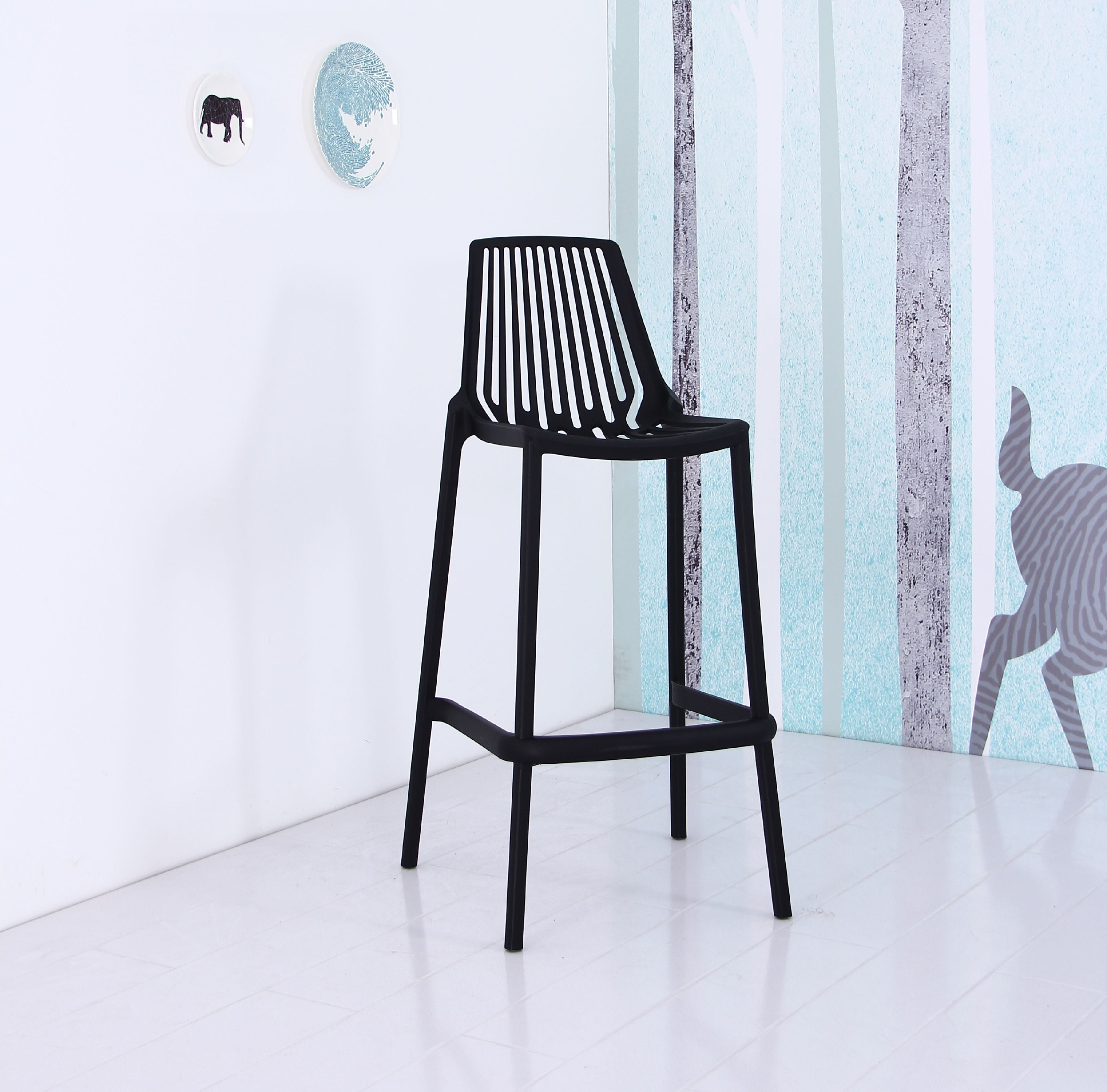 Brenna Plastic 29.5" Bar Stool