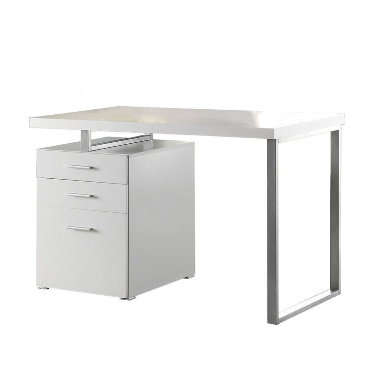 Brennan 3 drawer Office Desk White
