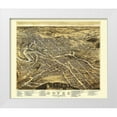 thumbnail image 1 of Brenner 17x15 White Modern Wood Framed Museum Art Print Titled - Dover New Hampshire - Brenner 1877, 1 of 4