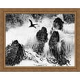 thumbnail image 1 of Brenning 36x28 Large Gold Ornate Wood Framed Canvas Art by Theodor Severin Kittelsen, 1 of 2