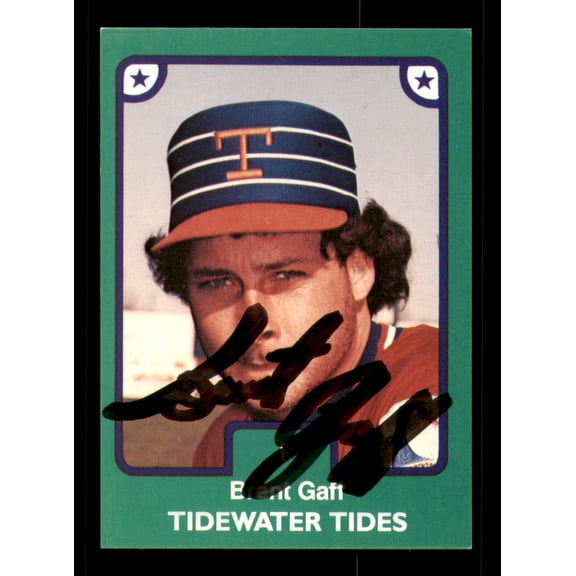 Brent Gaff Autographed 1984 TCMA Rookie Card #8 Tidewater Tides SKU #248297