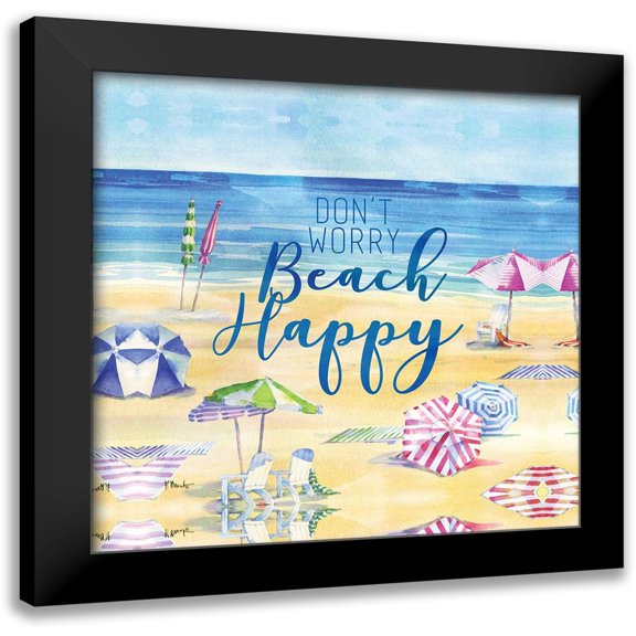 Brent, Paul 12x12 Black Modern Framed Museum Art Print Titled - Beach Inspiration IV