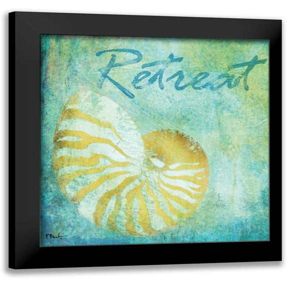 Brent, Paul 12x12 Black Modern Framed Museum Art Print Titled - Caribbean Shells I