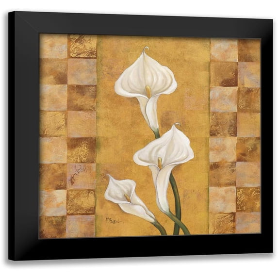 Brent, Paul 12x12 Black Modern Framed Museum Art Print Titled - Flora del Rey II