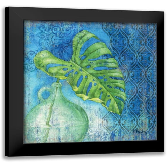 Brent, Paul 12x12 Black Modern Framed Museum Art Print Titled - Sea Glass Palm I